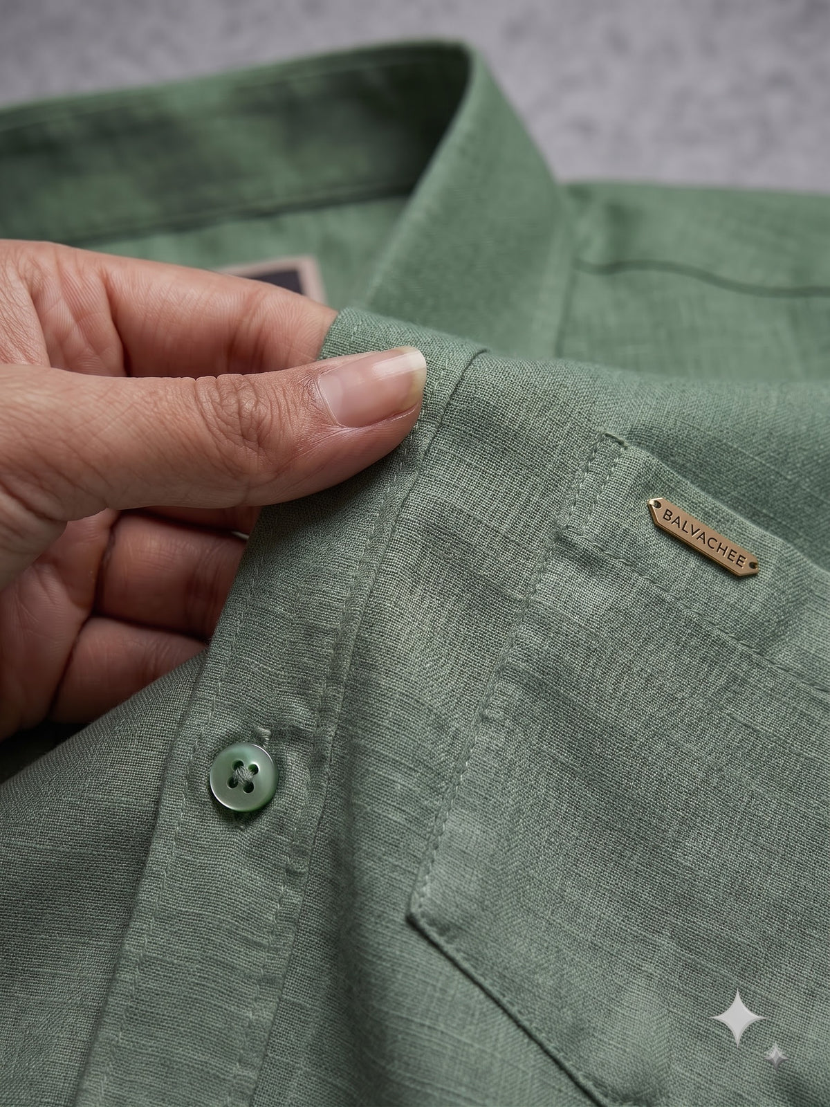 Premium Green Colour Linen cotton Shirt