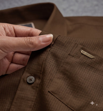 Brown Colour Premium Cotton Texture Shirt