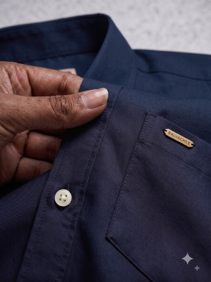 Premium Navy Blue Colour Cotton Shirt